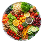 —Pngtree—vibrant healthy food plate with_20618597